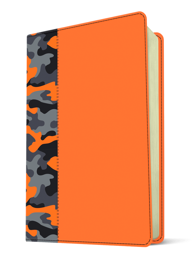&nbsp;GO Bible Orange Camo Leatherlike